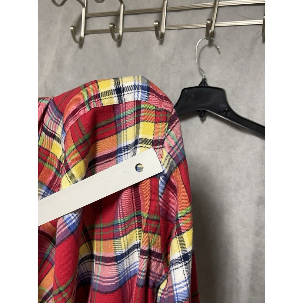 VTG Ralph Lauren Shirt Men L Winter Flannel Plaid Academia Casual Work Button Up - Picture 9 of 9